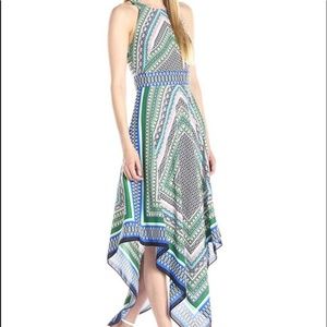 Eliza J Handkerchief hem halter dress